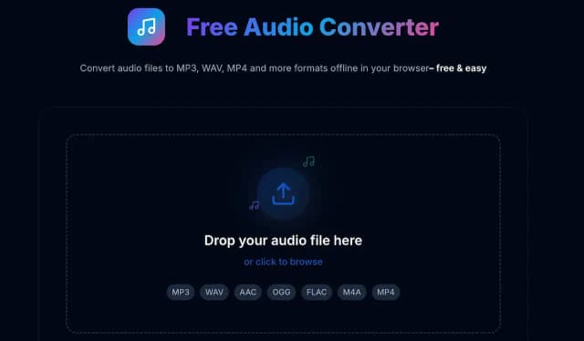 Free Audio Converter — Right in Your Browser